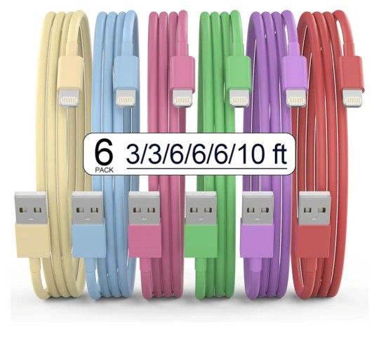 iPhone Charging Cables - 6 Pack