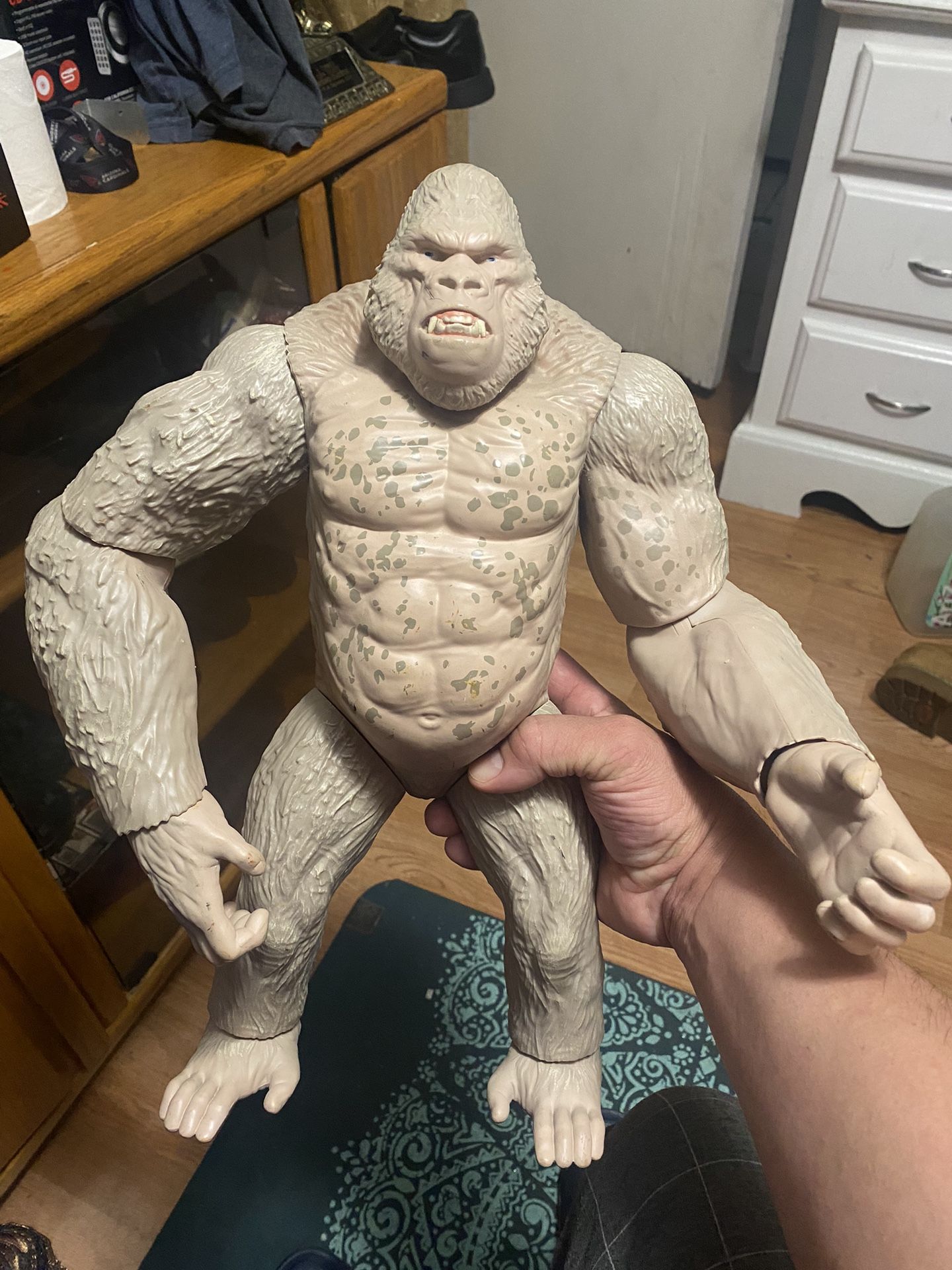 I am selling George, he is large, he is 16 long, he is in good collectible condition, I am asking for 45 firm price.
