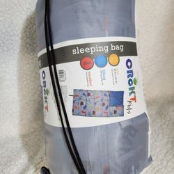 Kids Sleeping Bag Multicolor Dinosaur Print Size: 5Ft 4in X 2ft 6in 