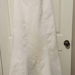 Gorgeous Alfred Angelo Size 8 Strapless Wedding Dress That Needs Some TLC,  Read Description 