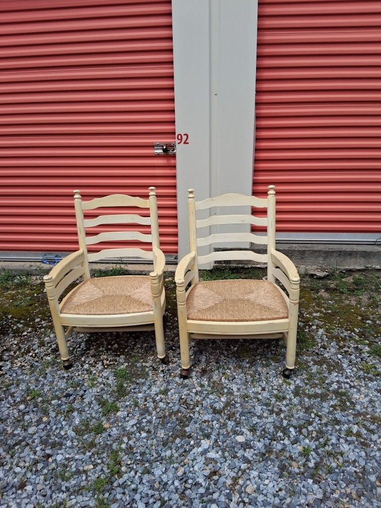 Vintage Rolling French Chairs