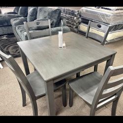 NEW DINING TABLE SET AND 4 CHAIRS 