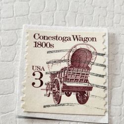 #1733, RARE CONESTOGA WAGON 1800 's 3 CENT stamp
