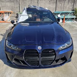 Bumper Headlights Hood Radiator Support Fender Engine Transmission 2022 2023 BMW M4 COMPETITTION XDRIVE