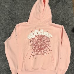 Pink Sp5der Hoodie Size M