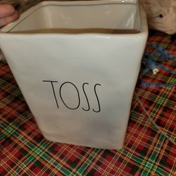 Rae Dunn TOSS Waste Bin