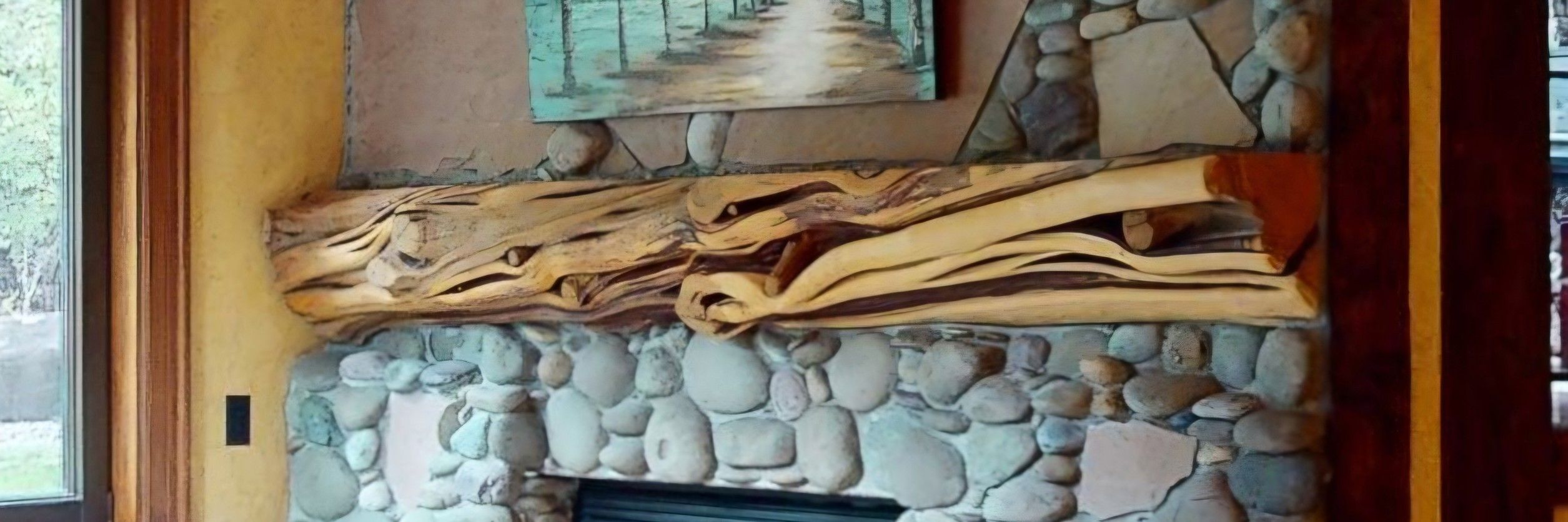 Wooden Mantel