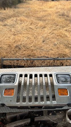 Grille with Headlights