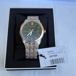 Citizen Corso Eco-Drive BM7339-89X – Green Dial Two-Tone, New