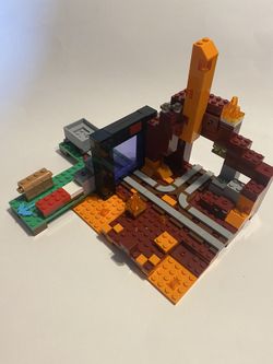 Minecraft the nether outlet portal lego