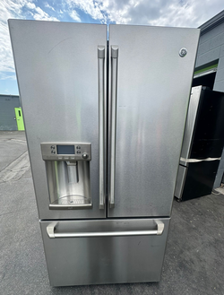 Stainless Steel GE French Door Refrigerator with Ice Maker
