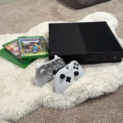 Xbox One With Games And Power Cord
