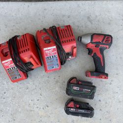 Milwaukee Impact with Batteries/Charger