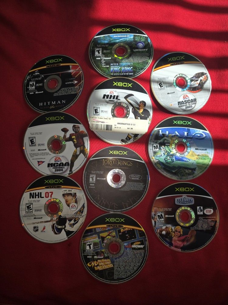 Xbox Original Game Lot Of 10 Authentic