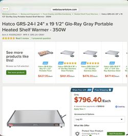 Heated Shelf / Food Warmer – Used / Countertop