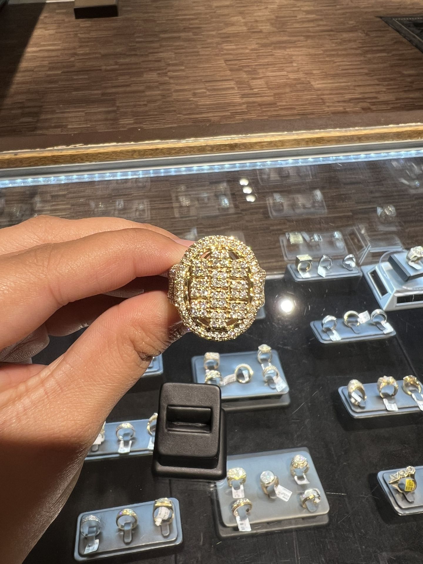 10k Gold REAL Diamond Ring With Almost 3ctw Diamonds For A Good Price!!