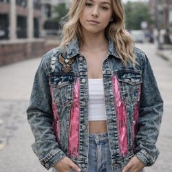 Unisex Harley Davidson Denim Jacket – Like New – $85