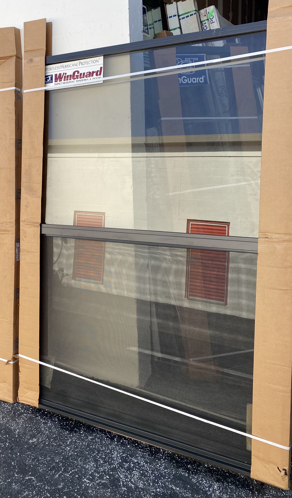 PGT 53x73 3/4 BRONZE WINDOW IMPACT GLASS