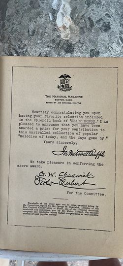 1909 Heart Songs: Melodies From Days Gone By