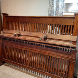 King Size Mission Style Bed.