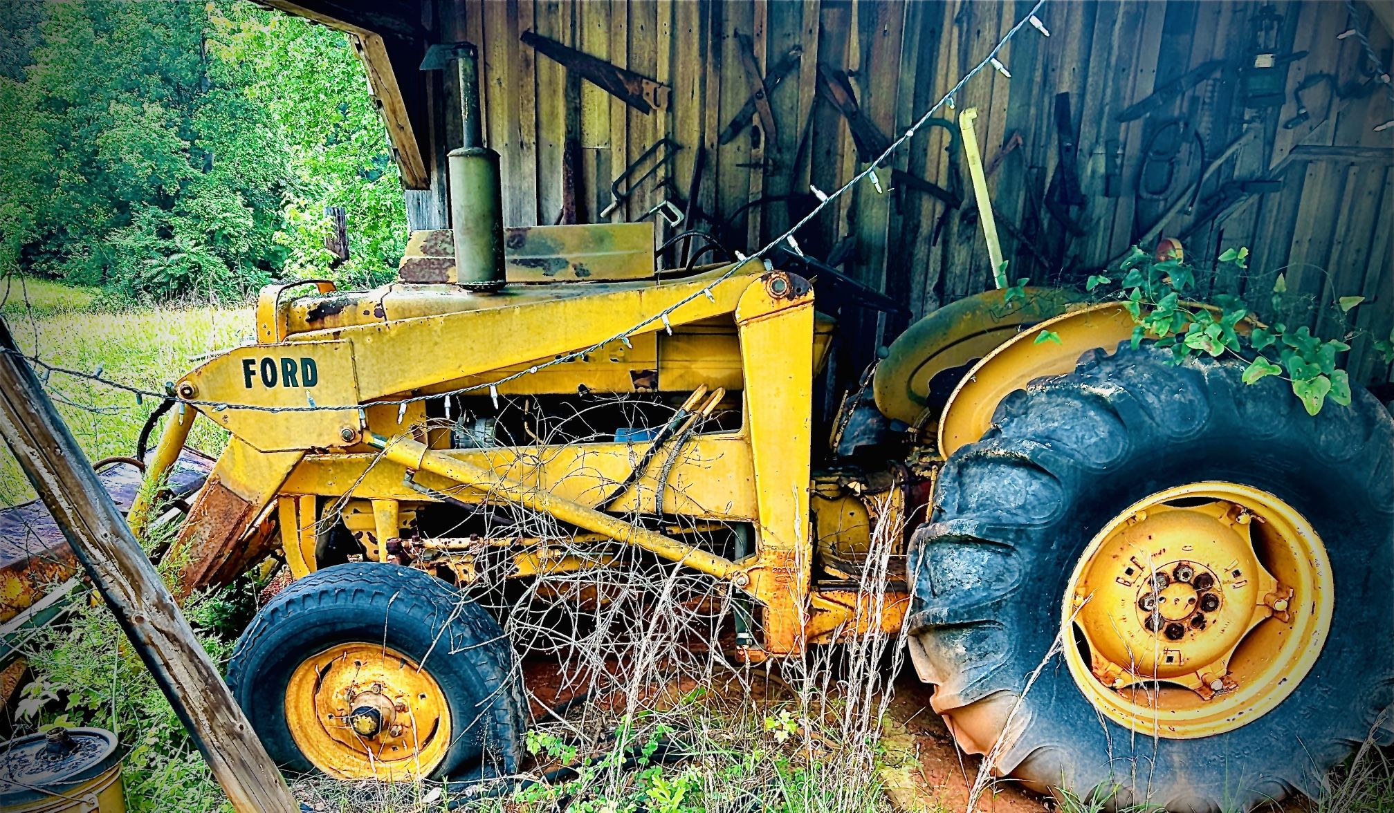 1978 Ford 335 Industrial - Front Loader & Rear Grading Attachments