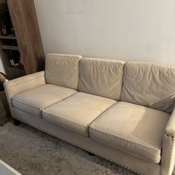 Pottery Barn 78” Performance Fabric Sofa