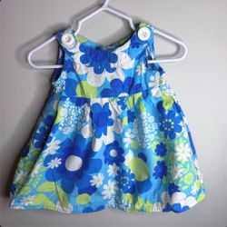 Blue Floral Dress