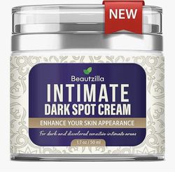 Beautzilla Intimate Area Dark Spot Corrector with Instant Results for Knees, Elbows, Underarms, and Thighs, White, 1.7 Fl Oz (Pack of 1)