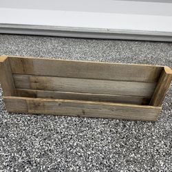 Reclaimed Wooden Pocket Shelf 30” Wide