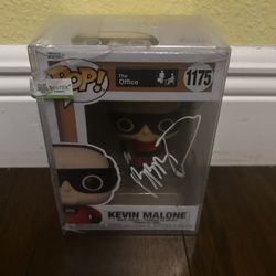 signed kevin malone funko pop 