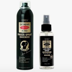 DMelting Spray For Lace Wigs Wonder Lace Bond Bundle With Wonder Ponytail Bond Freeze Spray - Extreme Hold Strong Hold Styling And Seaml Wig Applicati