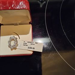 Brand New Eternity Cubic Zirconia Pin, Brooch, eye glass holder