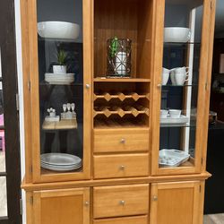 china Cabinet Solid Wood