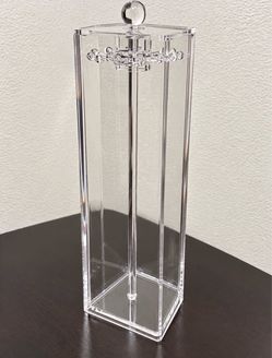 Clear Rotating Jewelry & Necklace Organizer Tower