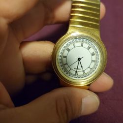 Vintage Citizen Men 6031-S07734 Dress Gold Expansion Band Quartz 38mm. New battery, good working.