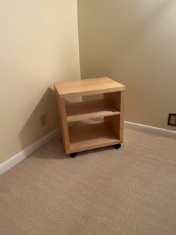 IKEA nightstand on wheels