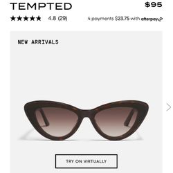 •Quay 2025 drop• Quay TEMPTED neutral tortoise frame/brown lens Sunglasses BNWT