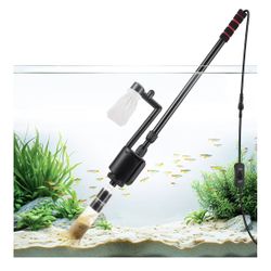 Aquarium Gravel Cleaner Kit, 6 in 1 Electric Fish Tank Vacuum Cleaning Tools Water Changer, Multifunction Wash Sand Filter Water Circulation 20W 320GP
