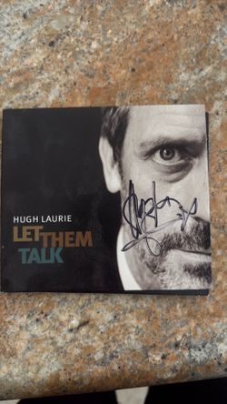 Hugh Laurie  Let Them Talk CD cover  Autographed