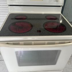 Whirlpool electric stove beige 