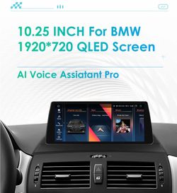 Android 14 QLED Car GPS Navigation Carplay 10.25" Wifi For BMW X3 E83 2004-2010