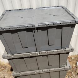 Plastic Folding Lids Storage Containers (8$ Each) 