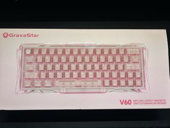 gravastar mercury v60 crystal rose gaming keyboard
