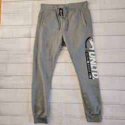 Men's Ecko Unltd Heather Gray Fleece Jogger Sweat Pants Size M MSRP $48
