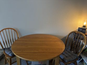 Solid Wood Honey Oak Table