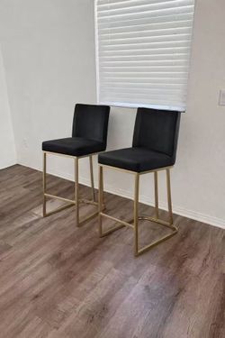 Bar stools set of 2 (black or gray color )