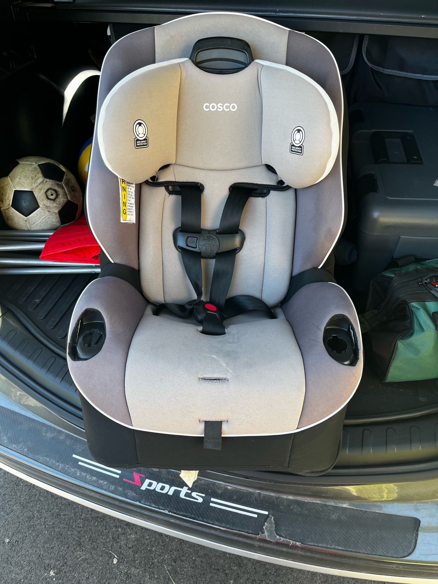 Cosco Kids Entrada Infant and Toddler Convertible Car Seat, Shady Day, Grey Used very good condition