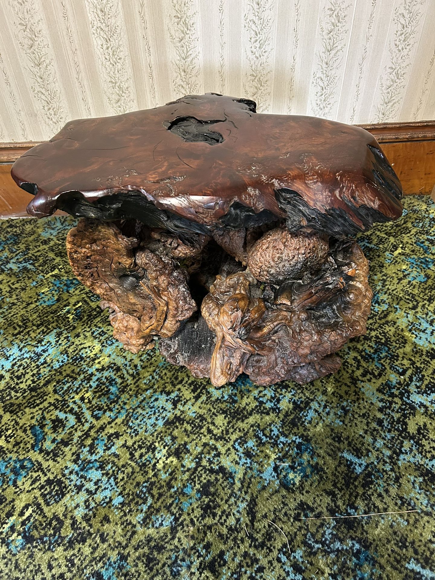 Burl Wood Table