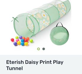 Eterish Daisy Print Kids Play Tunnel