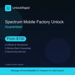 Unlock Spectrum iPhone or Samsung — Same Day